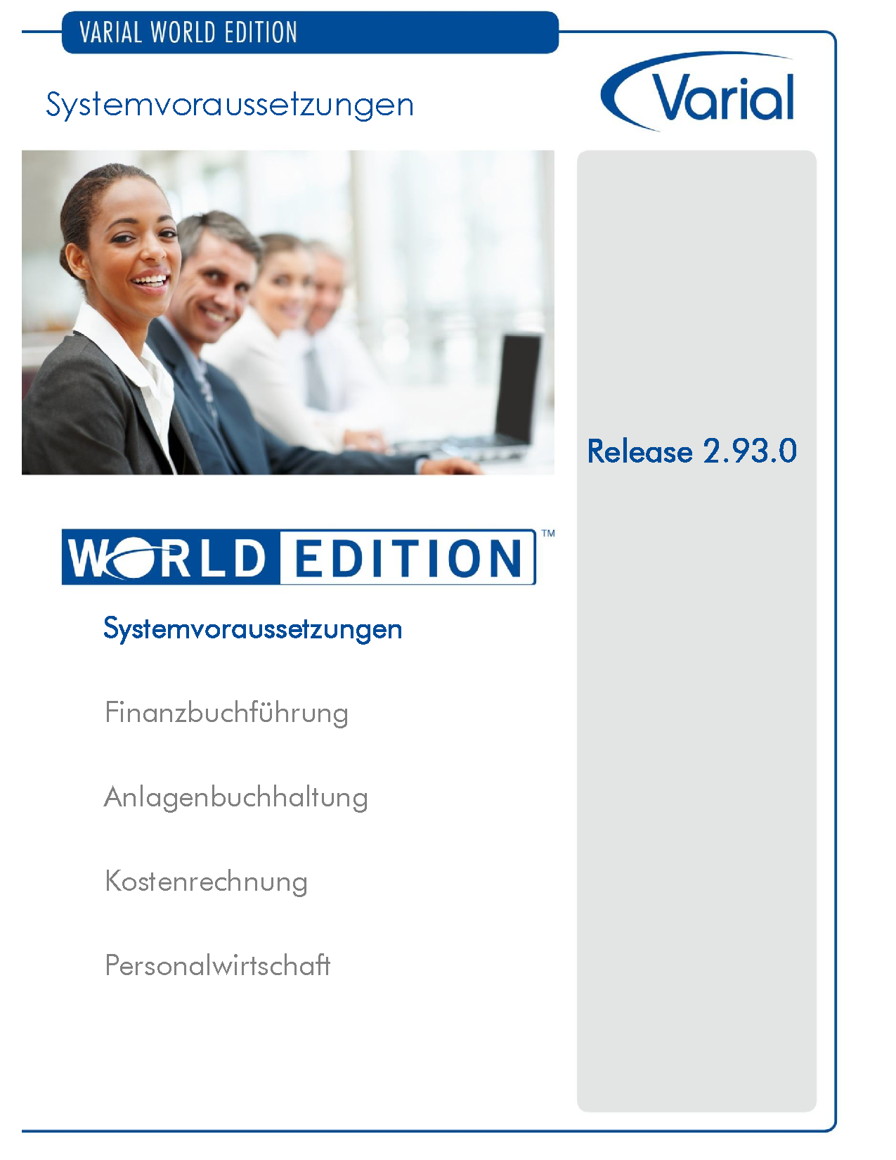 Aktualisiertes Handbuch der Systemvoraussetzungen